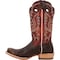 Durango Western Boot, 8.5 M, Leather, 13 in H, Nicotine/Burnt Sienna DDB0464 - alternate 2